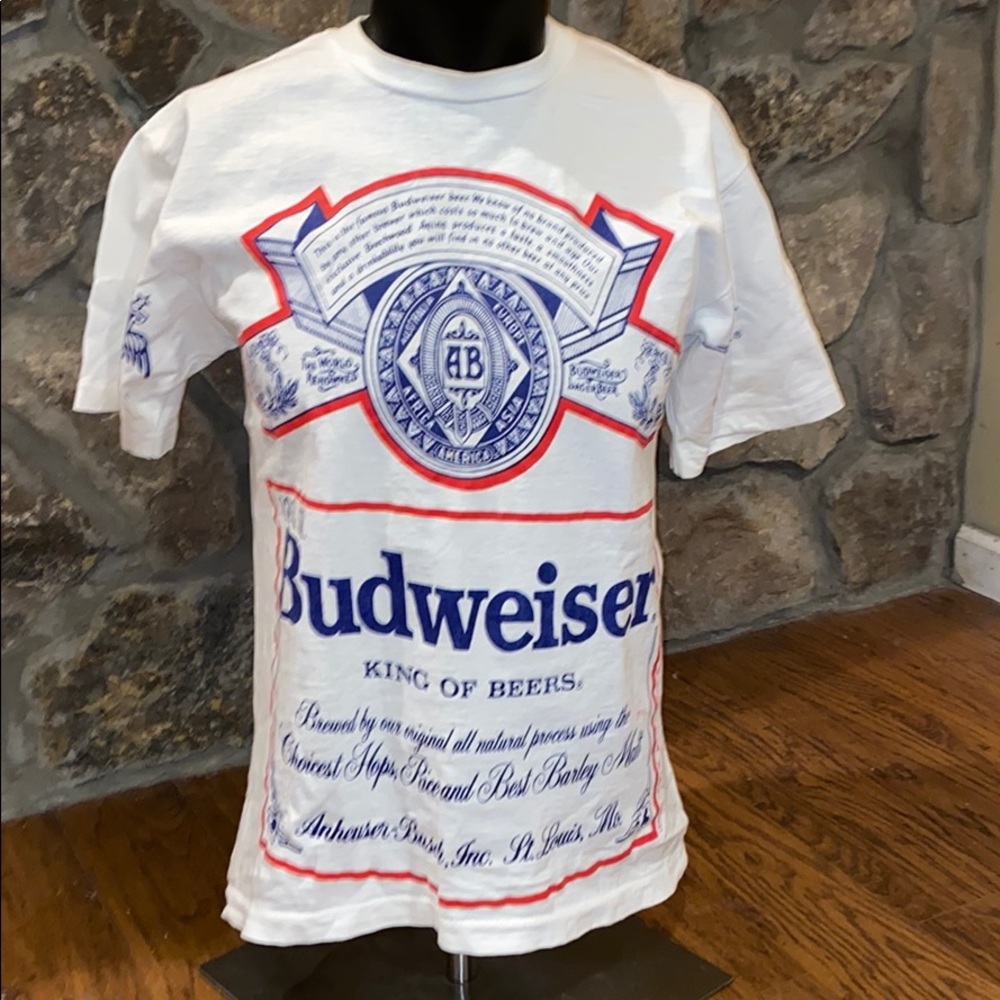 Vintage 1991 Budweiser king of Beers T-shirt. L - Picture 2 of 8